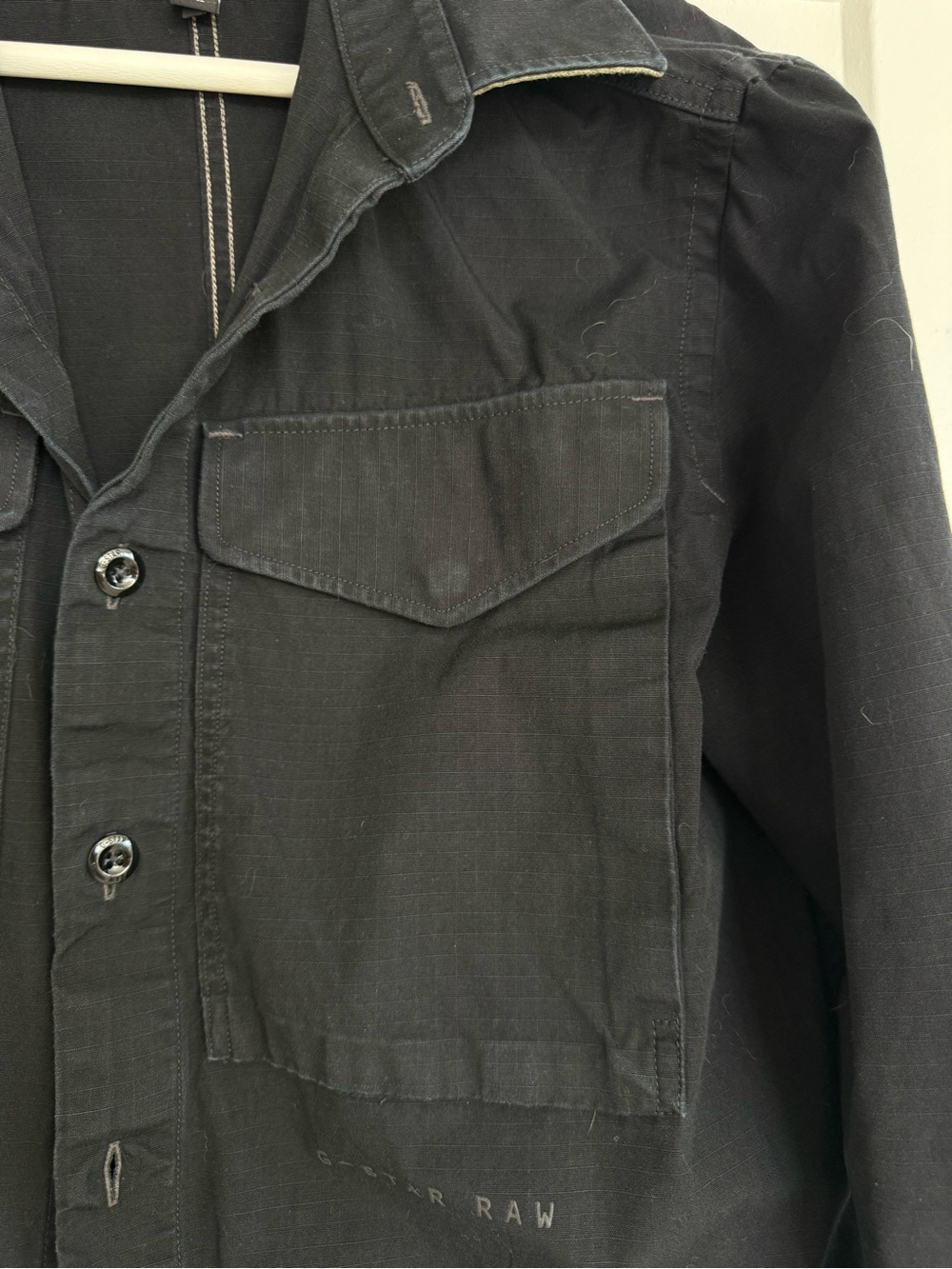G-Star Raw Black Button-Up Shirt Jacket - Picture 12 of 15